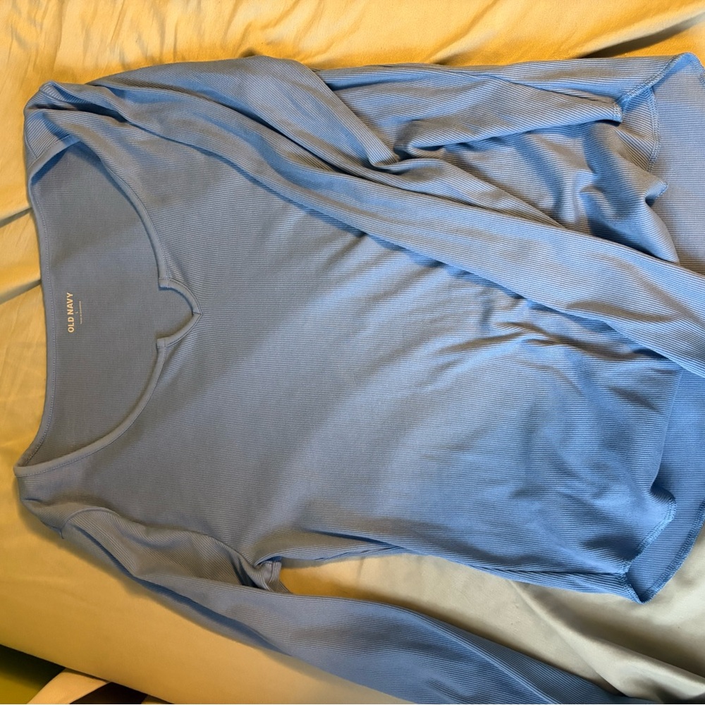 Old Navy Sky Blue Long Sleeve Top